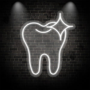 Parıldayan Diş Neon Tabela