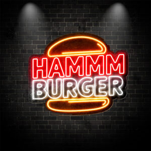 HAMMBURGER HAMBURGER NEON TABELA